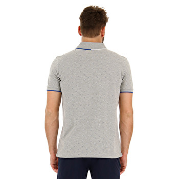 Männer Polo Lotto Sport Baumwolle Kragen Streifen Kurze Ärmel T-Shirt 